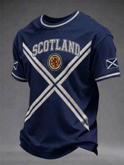 Men's Scotland Art Printed Short Sleeve T-shirt