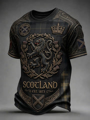 Men's UK Scotland Football Lover 2026 Printed T-shirt