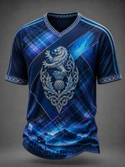 Men's Scotland Football V-neck T-shirt
