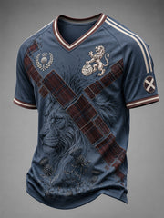 Men's Scotland Football V-neck T-shirt
