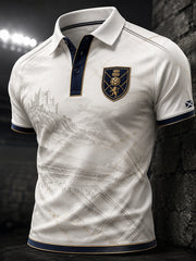 Men's Scotland Football Art Print Polo Shirt