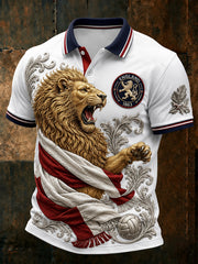 Retro England Football Fan Art Print Casual Jersey