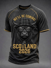 Men's UK Football Lover Scotland Printed short sleeve t-shirt