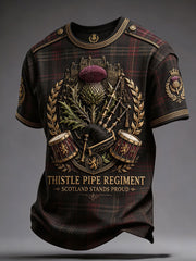 Men's Scotland Edinburgh Art Printed T-shirt