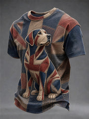 Men's British Style Printed T-shirt