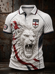 Men's UK Football Lover England Printed polo shirt