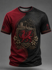 Men's Welsh Dragon Printed T-shirt