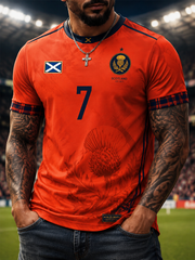 Men's UK Football Lover Scotland Printed short sleeves t-shirt