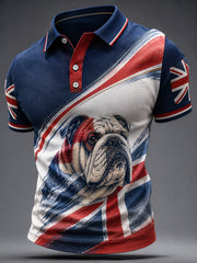 Men's British Style Printed Shirt