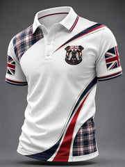 Men's British Style Printed Shirt