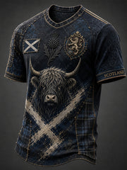 Men's Scotland Football V-neck T-shirt