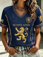 Women's UK Scotland Football Lover 2026 Printed T-Shirts