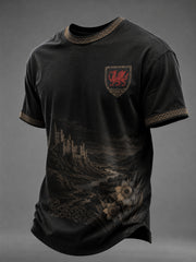 Men's Welsh Dragon Printed T-shirt