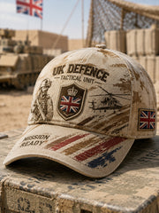 Hat With Vintage Veteran Commemorative Print