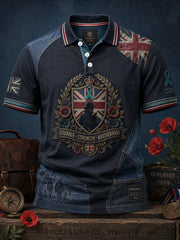 Men's UK Veteran PTSD Awareness Printed Casual Tops