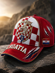 Unisex Croatian Military Patriotic Art Print Hat