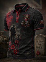 Men's Veteran Memorial Graphic Short-Sleeve Polo Shirt