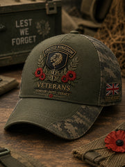 Men's Veteran Memorial Graphic Print Hat