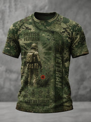 Men's Veteran Memorial Graphic Print T-Shirt