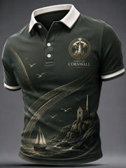 Men's Cornish Celtic-style Print Casual Top