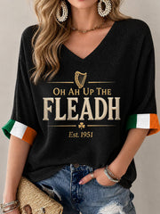Women's Fleadh Cheoil na hÉireann Print Waffle T-shirt