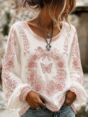 Women's Rose Of Tralee Cotton-Linen Shirt