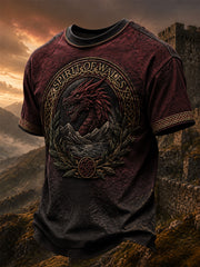 Men's Welsh Dragon Printed T-shirt