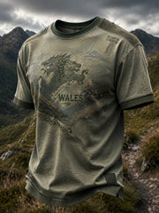 Men's Welsh Dragon Printed T-shirt