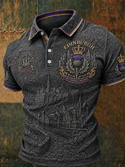 Men's Edinburgh Art Lover Printed Short Sleeve Top