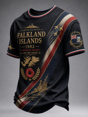 Men's Falklands War Veteran Printed short sleeves t-shirt