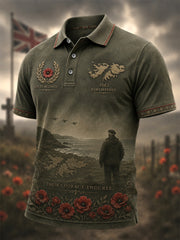 Men's Memorial Print Casual Polo