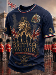 Men's Short-Sleeve T-Shirt With Vintage Veteran Commemorative Print