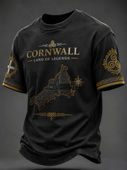 Men's Cornish Celtic-style Printed T-shirt