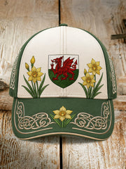 Unisex Welsh Red Dragon Art Print Casual Hat