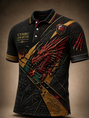 Men's Welsh Rugby Lover Short Sleeve Shirt