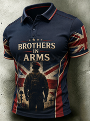 Men's BROTHERS IN ARMS Printed polo shirt