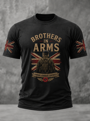 Men's BROTHERS IN ARMS Printed short sleeves t-shirt