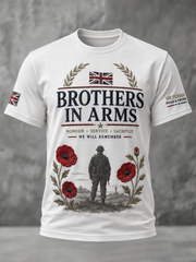 Men's BROTHERS IN ARMS Printed short sleeves t-shirt