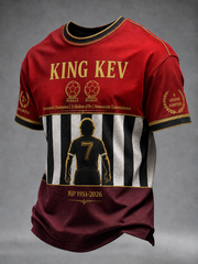 Men's England Football Lover Legend King Kev Rip Printed short sleeves t-shirt