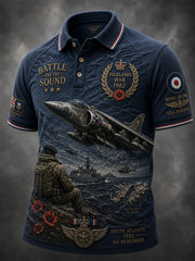 Men's Falklands War Veteran Printed polo shirt