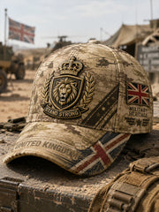 Men's Camouflage Military-Style Print Hat