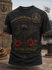 Men's British Veterans Of The Falklands War Short Sleeve Shirt