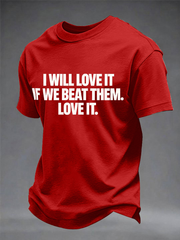 Men's England Football Lover Legend King Kev Rip Printed imitation cotton short-sleeved T-shirt