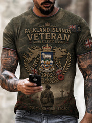 Men's Falklands War Veteran Short Sleeves T-Shirt