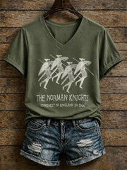 Women's Hastings Battle Medieval History Vintage Graphic T-shirt