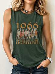Women's Hastings Battle Medieval History Vintage Graphic Vest Top