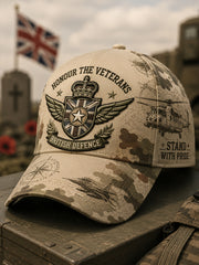 Men's Camouflage Military-Style Print Hat