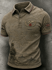 Men's Falklands War Veteran Printed polo shirt