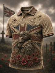 Men's Falklands War Veteran Printed polo shirt
