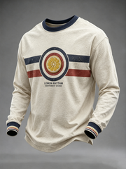 Men's Modern Culture Lover Printed Crew Neck Sweatshirt
